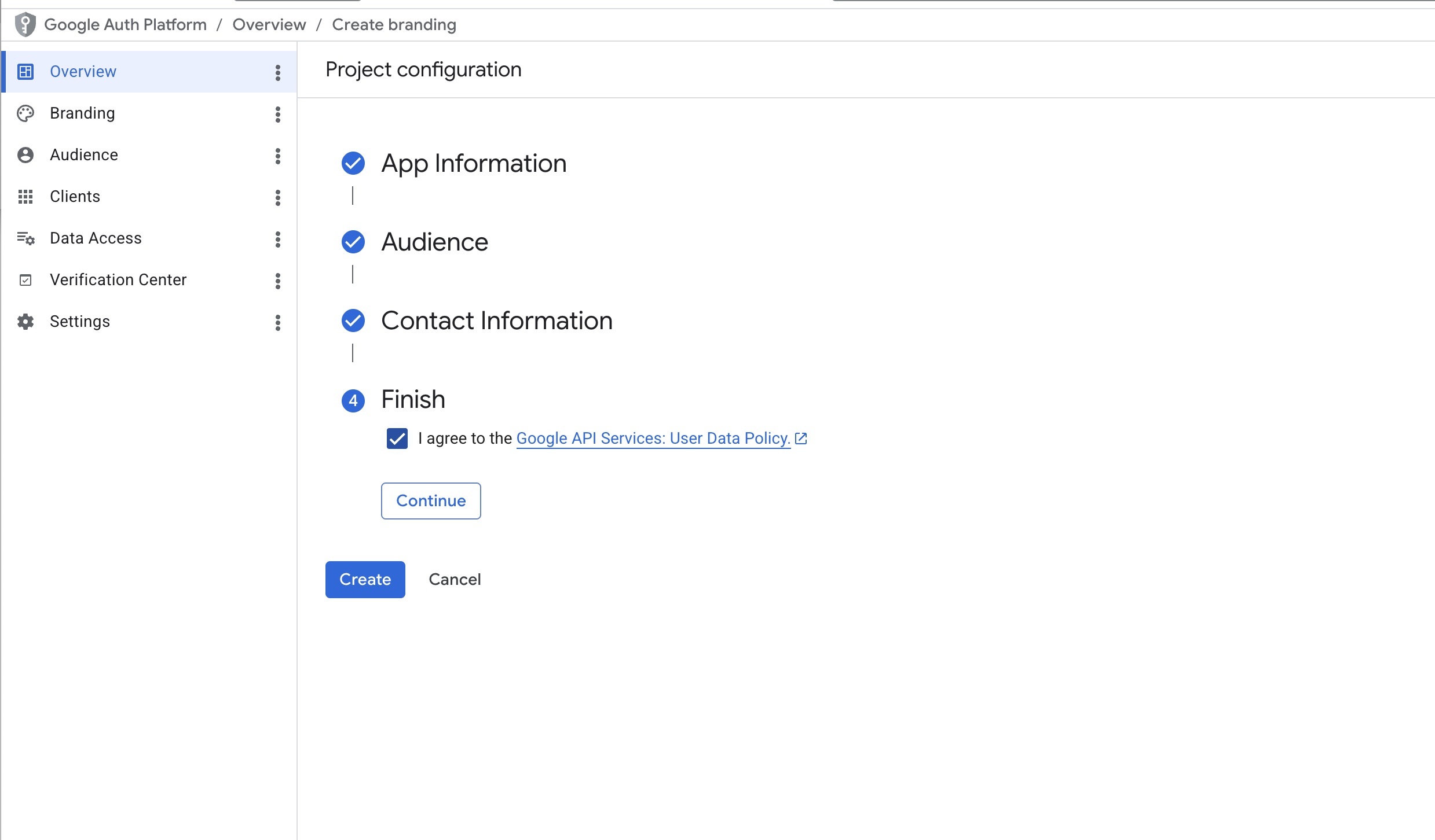Contact Information email field